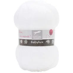 Gifi Fil à tricoter Babylx blanc 50 g