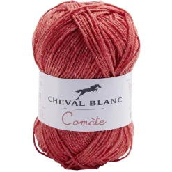 Gifi Fil à tricoter coton acrylique rouge
