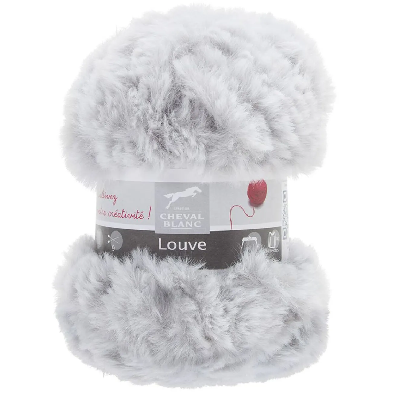Gifi Fil à tricoter Louve blanc 50 g