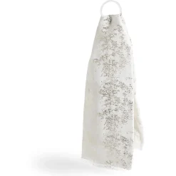New Gifi Foulard blanc parsemé paillette dorée