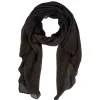 New Gifi Foulard plissé noir pailleté
