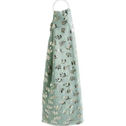 Discount Gifi Foulard vert clair imprimé feuille dorée