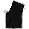 Discount Gifi Gant et manique de cuisine noir et gris