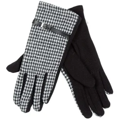 Online Gifi Gant pied de poule noir et blanc textile