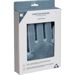 Online Gifi Gant pour vaisselle avec picots silicone bleu x2