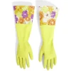 Gifi Gants de ménage motifs fleurs taille M jaune