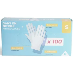 Gifi Gants en nitrile taille S x100 bleu