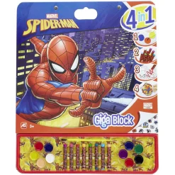 Gifi Giga block de dessin 4 en 1 Spiderman