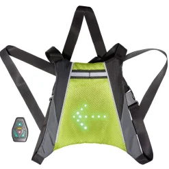 Gifi Gilet signalétique LED avec télécommande jaune