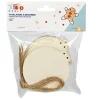 Gifi Guirlande corde boule plate à décorer en bois 1,5m