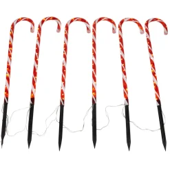 Gifi Guirlande de 8 sucres d orge lumineux solaire à planter 3,5m
