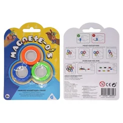 Gifi Jeux De Société Et Éducatifs<Hand Spinner Fidget anneau magnétique bleu vert orange x3