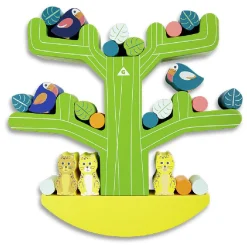 Outlet Gifi Jeu Arbre balancier animaux et formes en bois