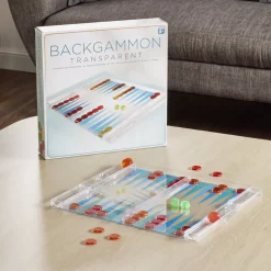 Gifi Jeux De Société Et Éducatifs<Jeu de backgammon transparent 24,8x30cm