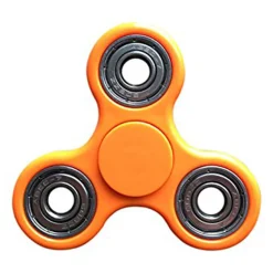 Jeu toupie Hand Spinner orange et gris*Gifi Best