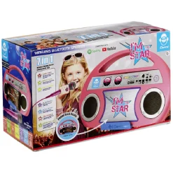 Gifi Jeux D'Imagination Et D'Imitation<Karaoké Boombox 7en1 iDance wireless bluetooth speaker rose