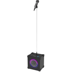 Karaoké Cube Stage Idance LED avec micro et pied*Gifi Outlet