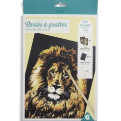 Kit créatif cartes à gratter - 2 modèles*Gifi Clearance