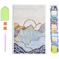 Gifi Kit créatif 13 pièces broderie diamants 21x29,7cm 3 modèles