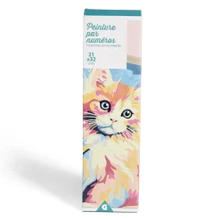 Gifi Kit créatif 15 pièces peinture par numéros 21x32cm 3 modèles