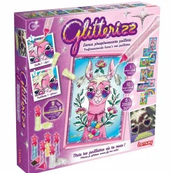 Gifi Jeux Créatifs<Kit création paillette phosphorescent Glitterizz 10 images