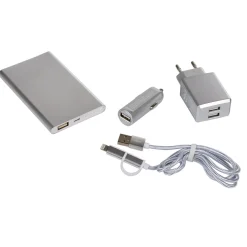 Kit de charge universel smartphone argenté*Gifi Clearance