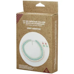 Gifi Kit de création collier et boucles d'oreilles vert menthe