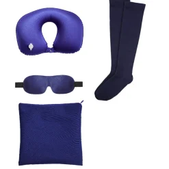 Online Gifi Kit de voyage 5 pièces uni bleu
