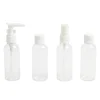 Gifi Kit 4 flacons de voyage + trousse en plastique transparent