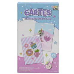Gifi Kit toile à peindre diamant blanc 21,5x13cm