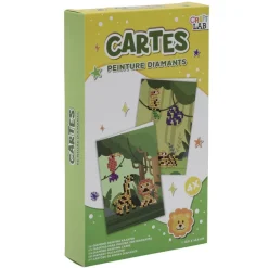 Gifi Kit toile à peindre diamant blanc 21,5x13cm