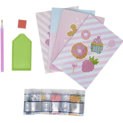 Gifi Kit toile à peindre diamant blanc 21,5x13cm