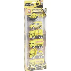 Discount Gifi Kit 5 véhicules et engins de chantier