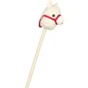 Gifi Eveil<Lama à chevaucher Choux Bidou beige lanière rouge