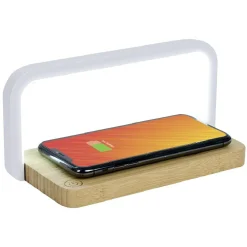 Lampe LED bambou avec chargeur à induction 10W*Gifi Clearance