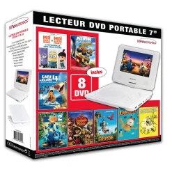 Lecteur DVD portable blanc 7 pouces*Gifi Best
