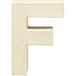 Gifi Lettre F à décorer en papier maché