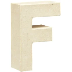 Gifi Lettre F à décorer en papier maché
