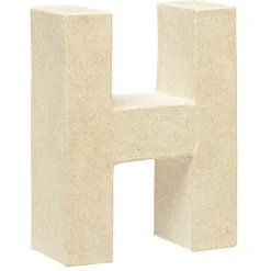 Lettre H à décorer en papier maché*Gifi Clearance