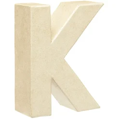 Gifi Lettre K à décorer en papier maché