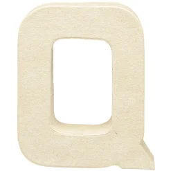 Gifi Lettre Q à décorer en papier maché