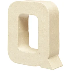 Gifi Lettre Q à décorer en papier maché