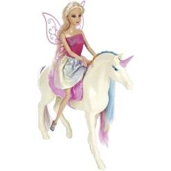 Gifi Jeux D'Imagination Et D'Imitation<Licorne arc en ciel et sa poupée féerique