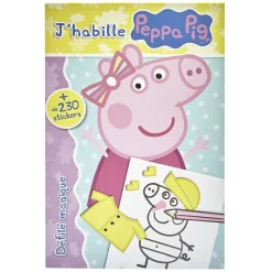 Gifi Livre d'activités J'habille Peppa Pig 64 pages 230 stickers