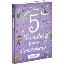 Gifi Livre d'histoire Héroïnes Disney 5 minutes pour s'endormir 216 pages