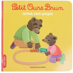 Gifi Livre d'histoire Petit Ours Brun aime son Papa 16 pages