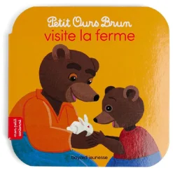 Gifi Livre d'histoire Petit Ours Brun visite la ferme 14 pages