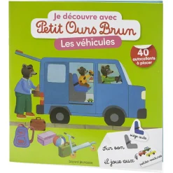 Gifi Livre Je découvre avec Petit Ours Brun Les Véhicules 40 autocollants