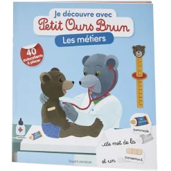 Gifi Livre Je découvre avec Petit Ours Brun Les Métiers 40 autocollants