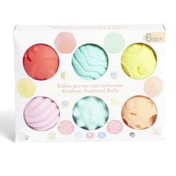 Gifi Eveil<Lot de 6 balles éveil texturées thème émoji multicolore